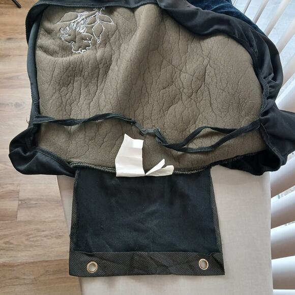 Auto Expressions Amy Brown Fairy Rose Blue Velvet Universal-Fit Front Seat Cover - Picture 6 of 14